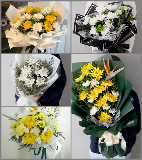 山东青岛平度市凤台街道黄家道口村白事花束代送